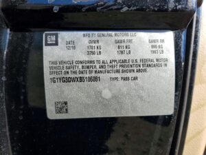 2011 CHEVROLET CORVETTE